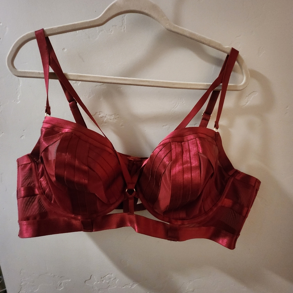 Torid Overt Strappy Mesh Underwire Bra With Mesh Cups